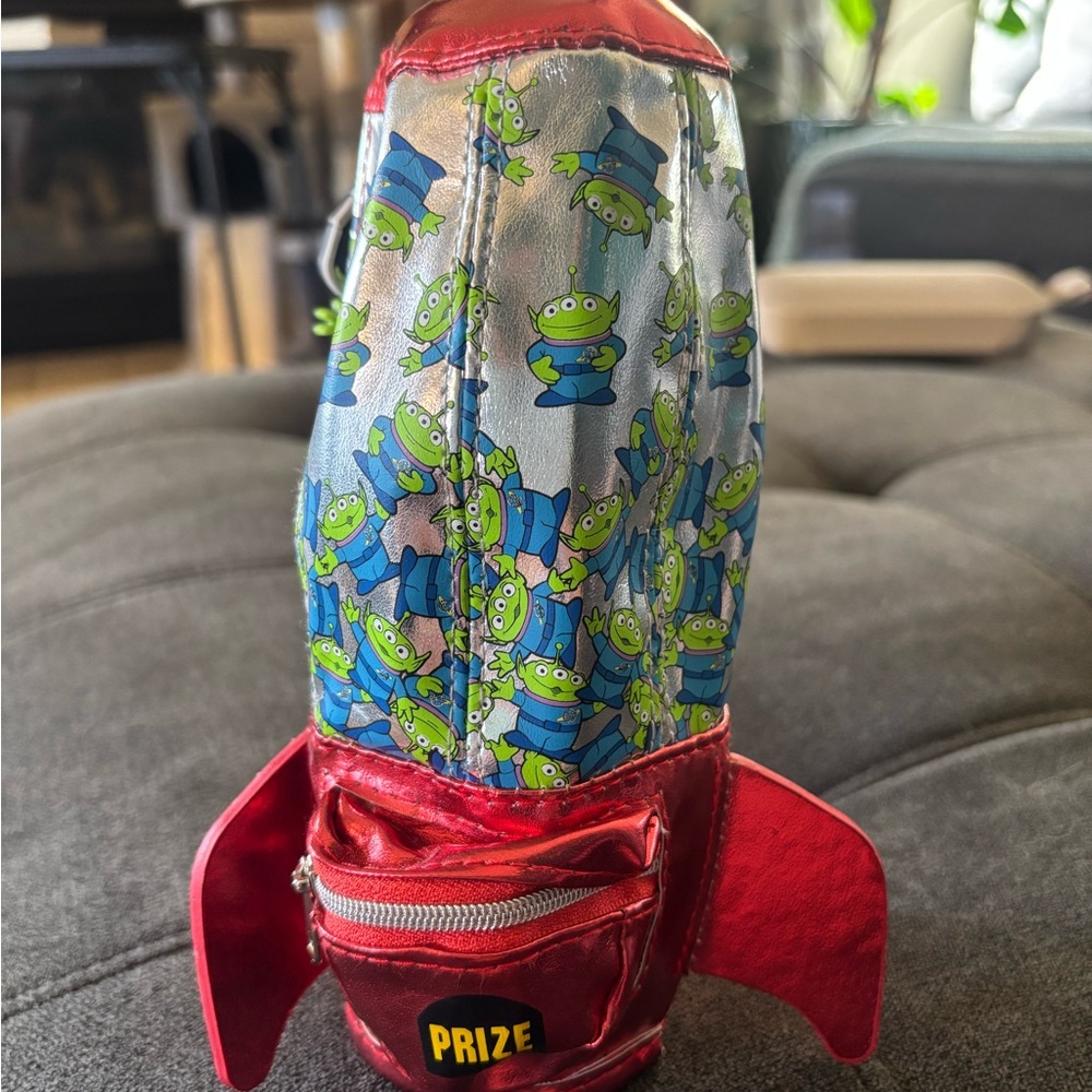 Disney Red and Silver Alien Print Bag